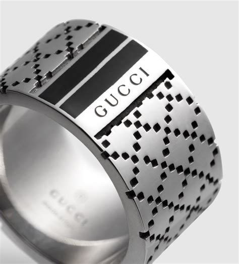 gucci mens rings silver|Gucci men's necklace silver.